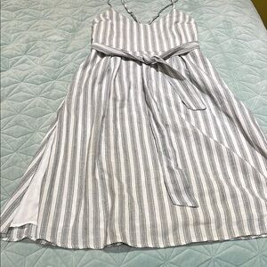 Lulus Striped Midi Dress